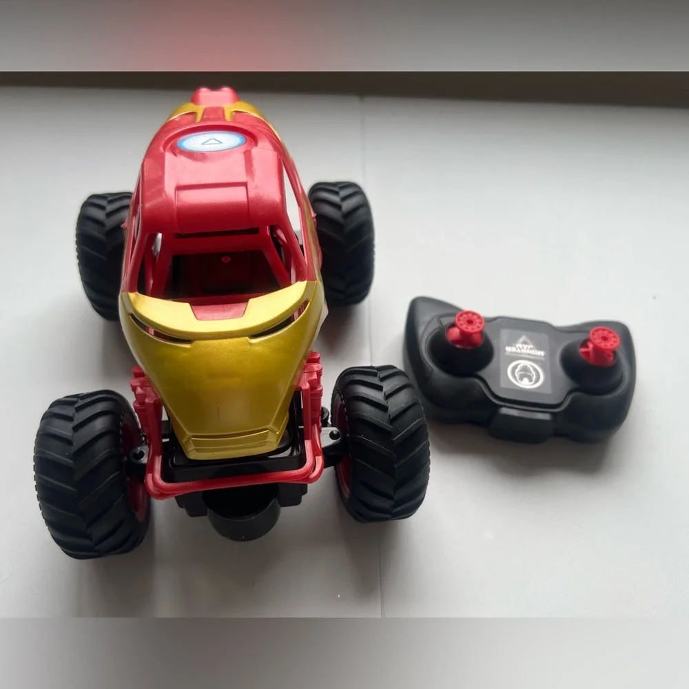 Monster Jam, Marvel Iron Man RC Monster Truck, 1:24 Scale, Kids Toys